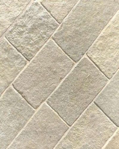 tandur yellow limestone hand cut tumbled